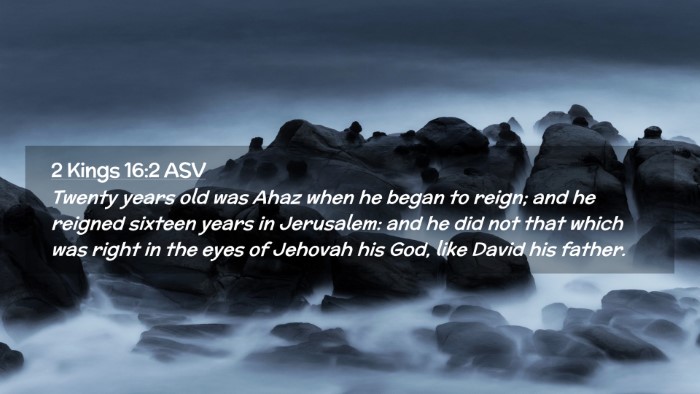 Picture 02 - 2 Kings 16:2 ASV Desktop Wallpaper - Twenty years old was Ahaz when he began to reign; - Desktop Bible Verse Wallpaper