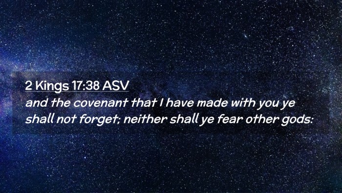 Picture 02 - 2 Kings 17:38 ASV Desktop Wallpaper - and the covenant that I have made with you ye - Desktop Bible Verse Wallpaper