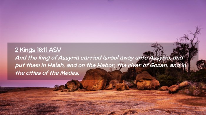 Picture 02 - 2 Kings 18:11 ASV Desktop Wallpaper - And the king of Assyria carried Israel away unto - Desktop Bible Verse Wallpaper