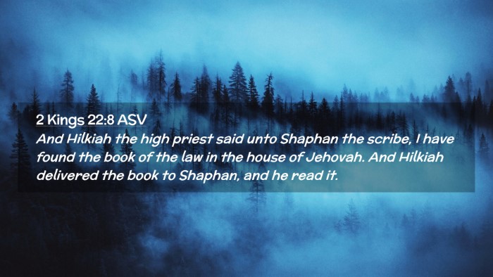 Picture 02 - 2 Kings 22:8 ASV Desktop Wallpaper - And Hilkiah the high priest said unto Shaphan the - Desktop Bible Verse Wallpaper