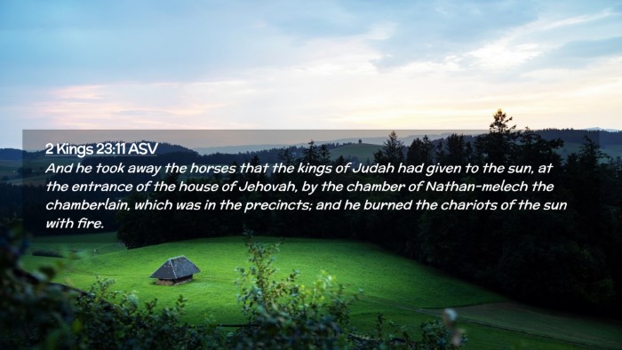 Picture 02 - 2 Kings 23:11 ASV Desktop Wallpaper - And he took away the horses that the kings of - Desktop Bible Verse Wallpaper