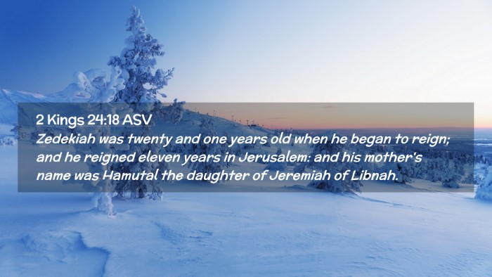 Picture 02 - 2 Kings 24:18 ASV Desktop Wallpaper - Zedekiah was twenty and one years old when he - Desktop Bible Verse Wallpaper