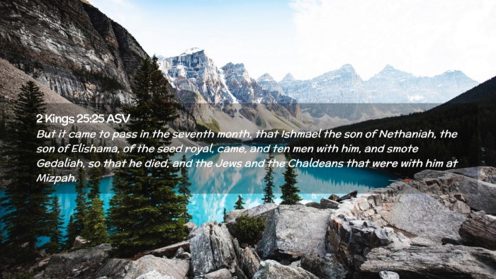Picture 02 - 2 Kings 25:25 ASV Desktop Wallpaper - But it came to pass in the seventh month, that - Desktop Bible Verse Wallpaper