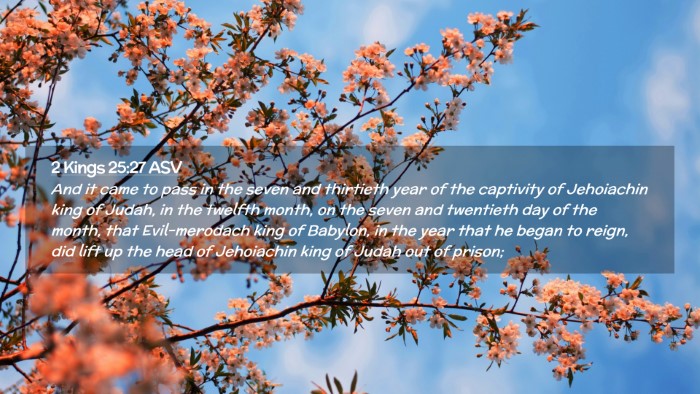 Picture 02 - 2 Kings 25:27 ASV Desktop Wallpaper - And it came to pass in the seven and thirtieth - Desktop Bible Verse Wallpaper