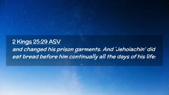 Picture 02 - 2 Kings 25:29 ASV Desktop Wallpaper - and changed his prison garments. And `Jehoiachin' - Desktop Bible Verse Wallpaper
