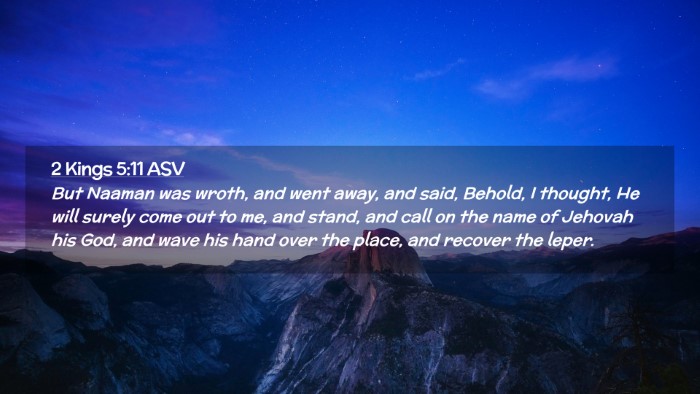 Picture 02 - 2 Kings 5:11 ASV Desktop Wallpaper - But Naaman was wroth, and went away, and said, - Desktop Bible Verse Wallpaper