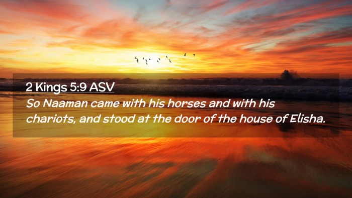 Picture 02 - 2 Kings 5:9 ASV Desktop Wallpaper - So Naaman came with his horses and with his - Desktop Bible Verse Wallpaper