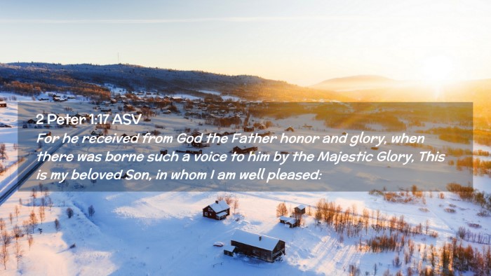 Picture 02 - 2 Peter 1:17 ASV Desktop Wallpaper - For he received from God the Father honor and - Desktop Bible Verse Wallpaper