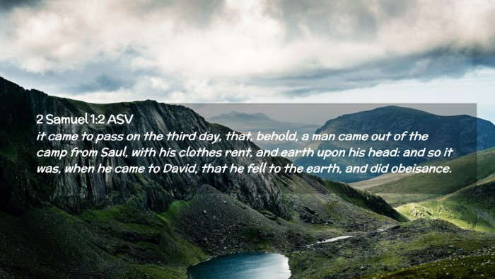 Picture 02 - 2 Samuel 1:2 ASV Desktop Wallpaper - it came to pass on the third day, that, behold, a - Desktop Bible Verse Wallpaper