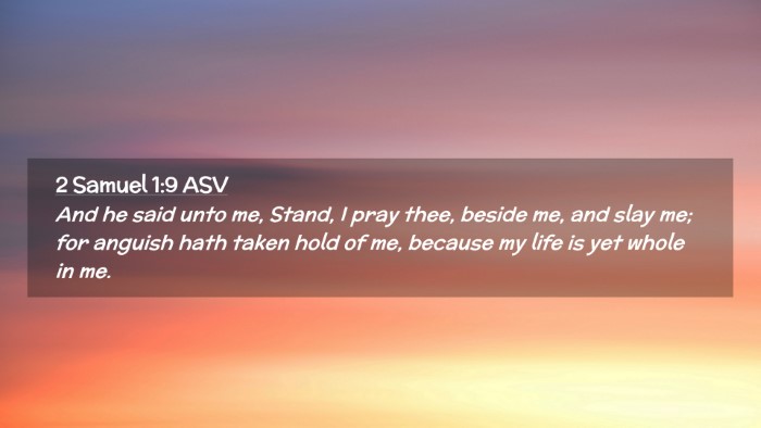 Picture 02 - 2 Samuel 1:9 ASV Desktop Wallpaper - And he said unto me, Stand, I pray thee, beside - Desktop Bible Verse Wallpaper