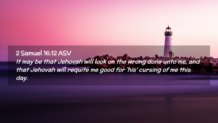 Picture 02 - 2 Samuel 16:12 ASV Desktop Wallpaper - It may be that Jehovah will look on the wrong - Desktop Bible Verse Wallpaper
