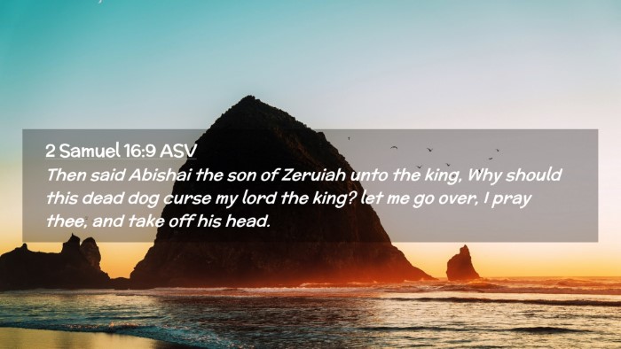 Picture 02 - 2 Samuel 16:9 ASV Desktop Wallpaper - Then said Abishai the son of Zeruiah unto the - Desktop Bible Verse Wallpaper