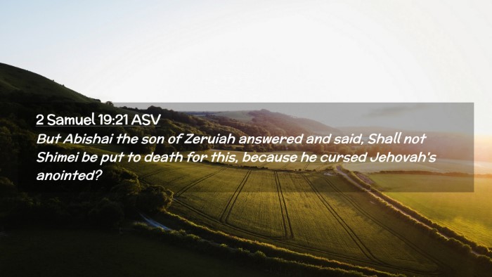 Picture 02 - 2 Samuel 19:21 ASV Desktop Wallpaper - But Abishai the son of Zeruiah answered and said, - Desktop Bible Verse Wallpaper