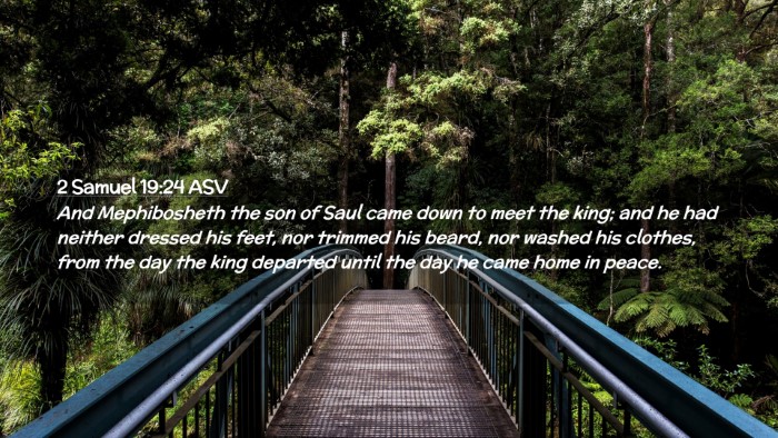 Picture 02 - 2 Samuel 19:24 ASV Desktop Wallpaper - And Mephibosheth the son of Saul came down to - Desktop Bible Verse Wallpaper