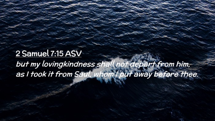 Picture 02 - 2 Samuel 7:15 ASV Desktop Wallpaper - but my lovingkindness shall not depart from him, - Desktop Bible Verse Wallpaper