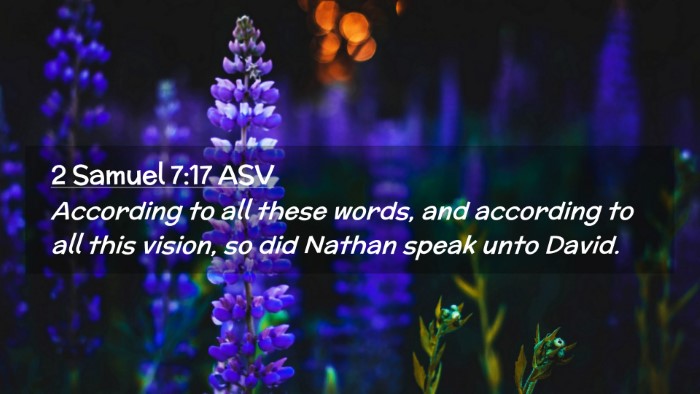 Picture 02 - 2 Samuel 7:17 ASV Desktop Wallpaper - According to all these words, and according to - Desktop Bible Verse Wallpaper