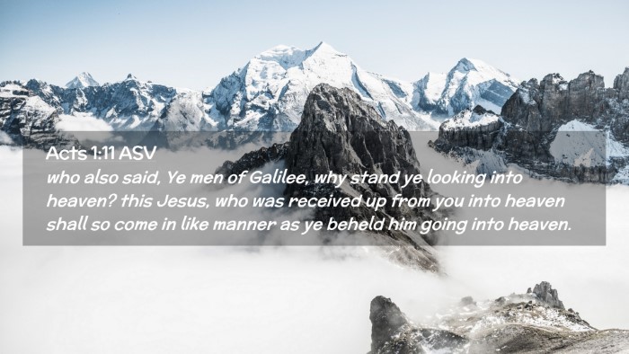 Picture 02 - Acts 1:11 ASV Desktop Wallpaper - who also said, Ye men of Galilee, why stand ye - Desktop Bible Verse Wallpaper