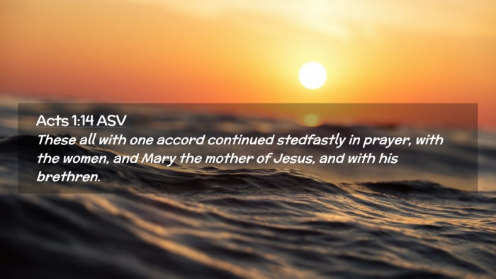 Picture 02 - Acts 1:14 ASV Desktop Wallpaper - These all with one accord continued stedfastly in - Desktop Bible Verse Wallpaper