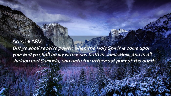 Picture 02 - Acts 1:8 ASV Desktop Wallpaper - But ye shall receive power, when the Holy Spirit - Desktop Bible Verse Wallpaper