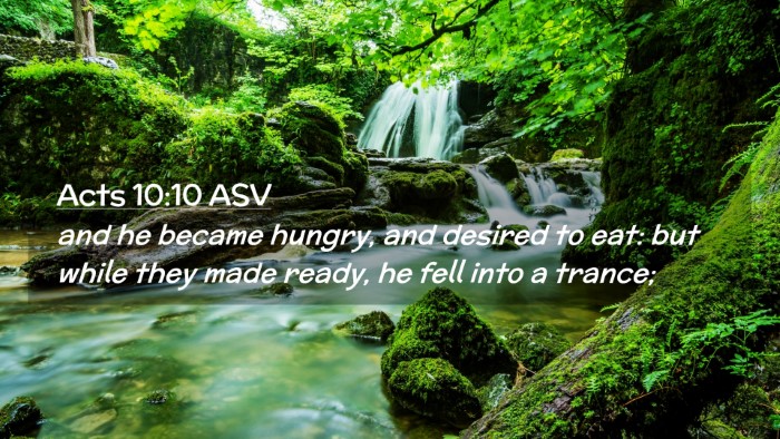 Picture 02 - Acts 10:10 ASV Desktop Wallpaper - and he became hungry, and desired to eat: but - Desktop Bible Verse Wallpaper