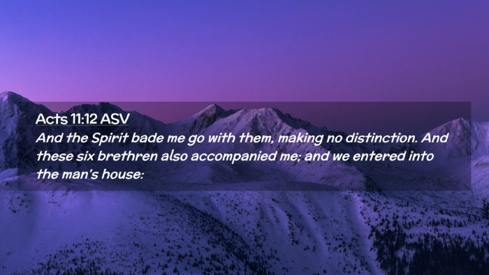 Picture 02 - Acts 11:12 ASV Desktop Wallpaper - And the Spirit bade me go with them, making no - Desktop Bible Verse Wallpaper