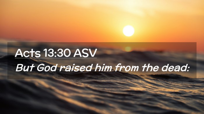 Picture 02 - Acts 13:30 ASV Desktop Wallpaper - But God raised him from the - Desktop Bible Verse Wallpaper