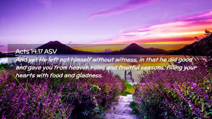 Picture 02 - Acts 14:17 ASV Desktop Wallpaper - And yet He left not himself without witness, in - Desktop Bible Verse Wallpaper