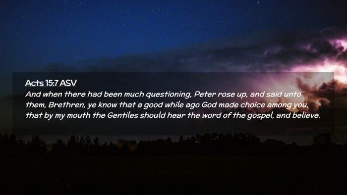 Picture 02 - Acts 15:7 ASV Desktop Wallpaper - And when there had been much questioning, Peter - Desktop Bible Verse Wallpaper