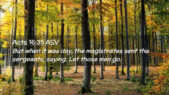Picture 02 - Acts 16:35 ASV Desktop Wallpaper - But when it was day, the magistrates sent the - Desktop Bible Verse Wallpaper
