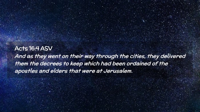 Picture 02 - Acts 16:4 ASV Desktop Wallpaper - And as they went on their way through the cities, - Desktop Bible Verse Wallpaper