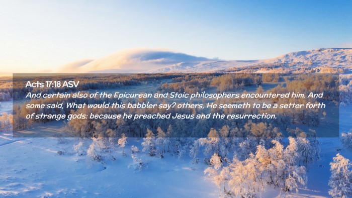 Picture 02 - Acts 17:18 ASV Desktop Wallpaper - And certain also of the Epicurean and Stoic - Desktop Bible Verse Wallpaper