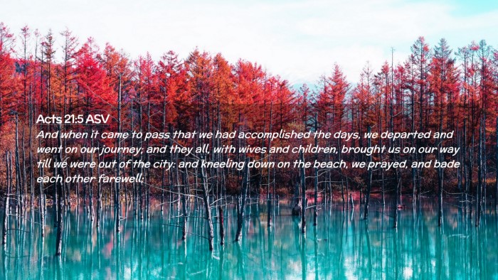 Picture 02 - Acts 21:5 ASV Desktop Wallpaper - And when it came to pass that we had accomplished - Desktop Bible Verse Wallpaper