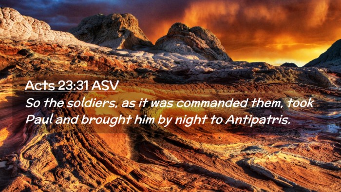 Picture 02 - Acts 23:31 ASV Desktop Wallpaper - So the soldiers, as it was commanded them, took - Desktop Bible Verse Wallpaper