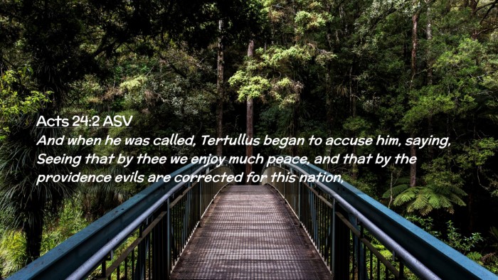 Picture 02 - Acts 24:2 ASV Desktop Wallpaper - And when he was called, Tertullus began to accuse - Desktop Bible Verse Wallpaper