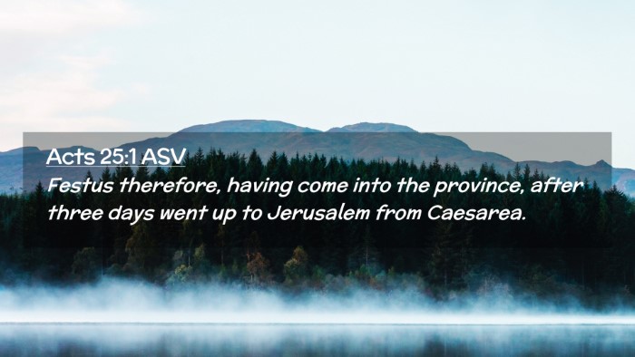 Picture 02 - Acts 25:1 ASV Desktop Wallpaper - Festus therefore, having come into the province, - Desktop Bible Verse Wallpaper