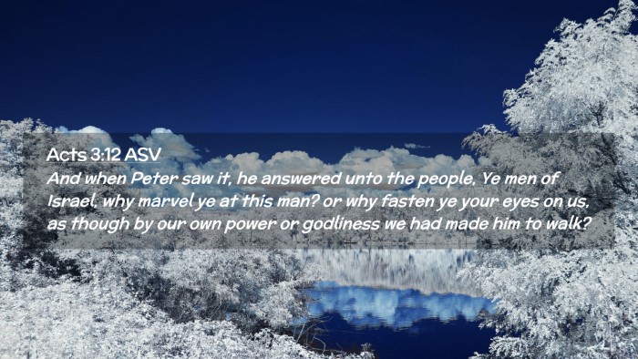 Picture 02 - Acts 3:12 ASV Desktop Wallpaper - And when Peter saw it, he answered unto the - Desktop Bible Verse Wallpaper