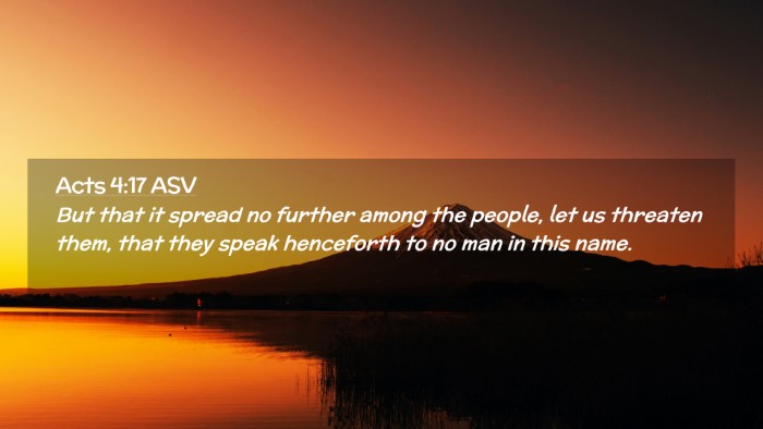 Picture 02 - Acts 4:17 ASV Desktop Wallpaper - But that it spread no further among the people, - Desktop Bible Verse Wallpaper