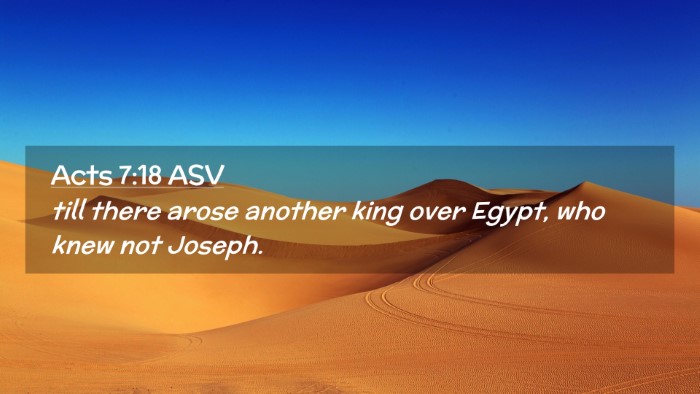 Picture 02 - Acts 7:18 ASV Desktop Wallpaper - till there arose another king over Egypt, who - Desktop Bible Verse Wallpaper