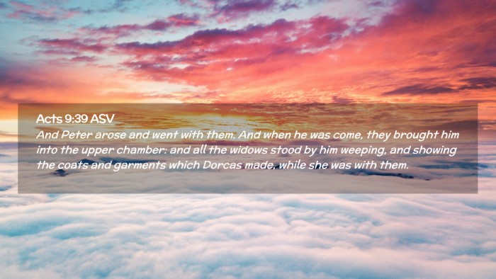 Picture 02 - Acts 9:39 ASV Desktop Wallpaper - And Peter arose and went with them. And when he - Desktop Bible Verse Wallpaper