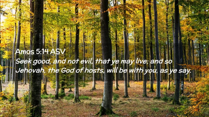 Picture 02 - Amos 5:14 ASV Desktop Wallpaper - Seek good, and not evil, that ye may live; and so - Desktop Bible Verse Wallpaper