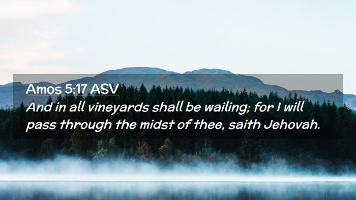 Picture 02 - Amos 5:17 ASV Desktop Wallpaper - And in all vineyards shall be wailing; for I will - Desktop Bible Verse Wallpaper