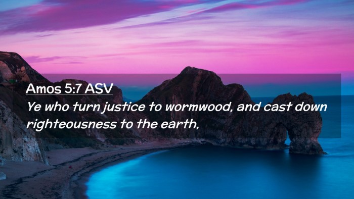 Picture 02 - Amos 5:7 ASV Desktop Wallpaper - Ye who turn justice to wormwood, and cast down - Desktop Bible Verse Wallpaper