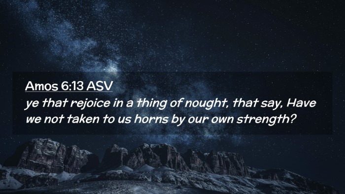 Picture 02 - Amos 6:13 ASV Desktop Wallpaper - ye that rejoice in a thing of nought, that say, - Desktop Bible Verse Wallpaper