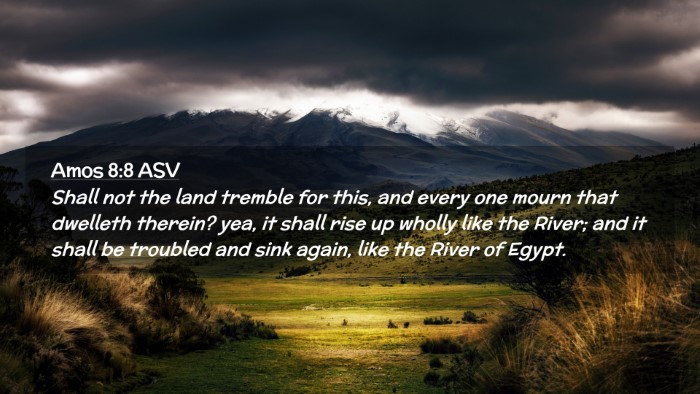 Picture 02 - Amos 8:8 ASV Desktop Wallpaper - Shall not the land tremble for this, and every - Desktop Bible Verse Wallpaper