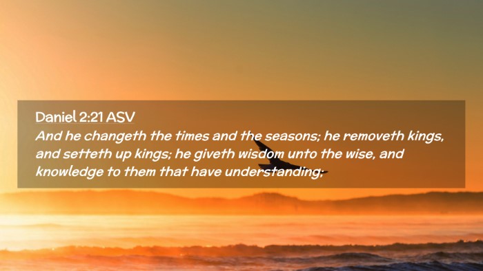 Picture 02 - Daniel 2:21 ASV Desktop Wallpaper - And he changeth the times and the seasons; he - Desktop Bible Verse Wallpaper