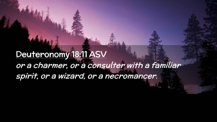 Picture 02 - Deuteronomy 18:11 ASV Desktop Wallpaper - or a charmer, or a consulter with a familiar - Desktop Bible Verse Wallpaper