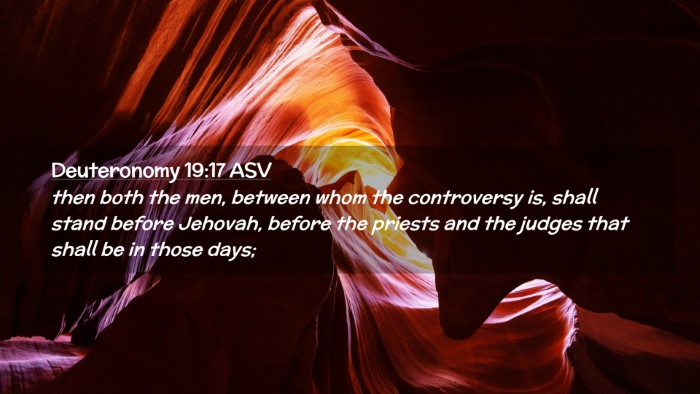 Picture 02 - Deuteronomy 19:17 ASV Desktop Wallpaper - then both the men, between whom the controversy - Desktop Bible Verse Wallpaper