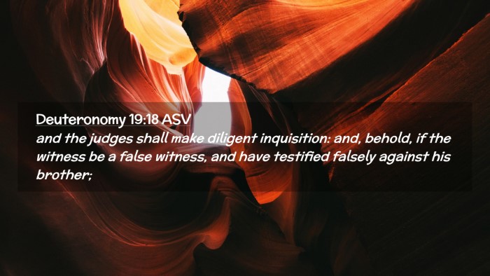 Picture 02 - Deuteronomy 19:18 ASV Desktop Wallpaper - and the judges shall make diligent inquisition: - Desktop Bible Verse Wallpaper