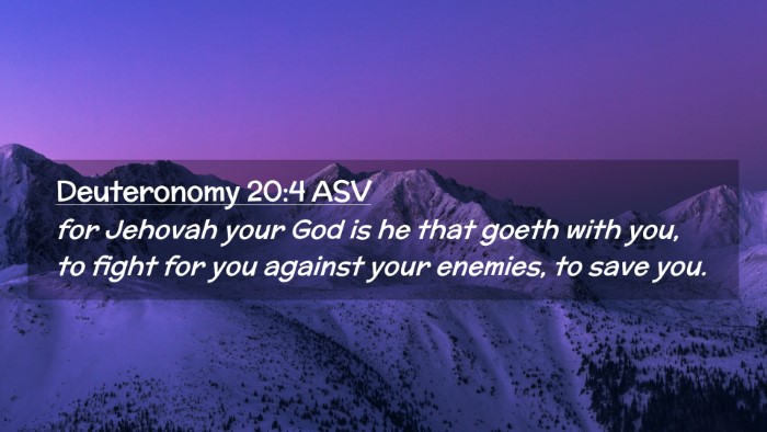 Picture 02 - Deuteronomy 20:4 ASV Desktop Wallpaper - for Jehovah your God is he that goeth with you, - Desktop Bible Verse Wallpaper