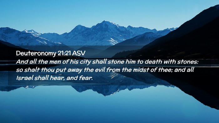 Picture 02 - Deuteronomy 21:21 ASV Desktop Wallpaper - And all the men of his city shall stone him to - Desktop Bible Verse Wallpaper